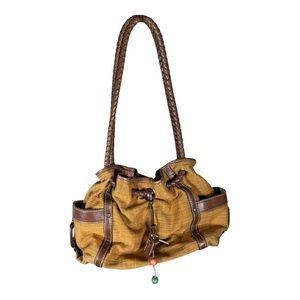 Fossil Tan and Brown Bohemian Shoulder Bag‎